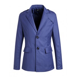 Popular Shoulder Epaulet Twin Buttons Blazer