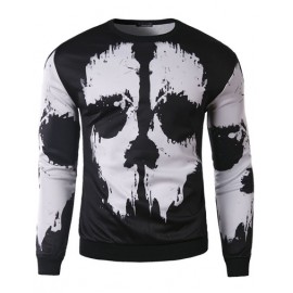 Slim Fit Monochrome Print Long Sleeve Sweatshirt