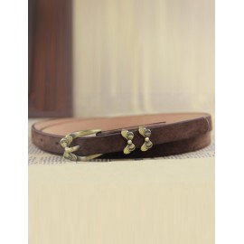 Delicate Bowknot Embellished Belt with Pin Buckle For Women