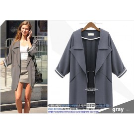 Fashion NEW Arrival Autumn Europe Womens Sweatshirt Trench Coat Overcoat